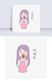 美女吃瓜壁纸动漫图片,动漫美女的甜蜜诱惑